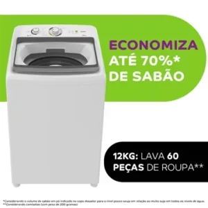 Máquina de Lavar Roupas 12Kg Consul CWH12AB, Ciclo Edredom, Dual Dispenser, Dosagem Extra Econômica, Branco, 220V