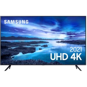 Smart Tv Samsung 75" Uhd 4k 75au7700 Processador Crystal 4k Tela Sem Limites Visual Livre De Cabos Alexa Built In Controle único