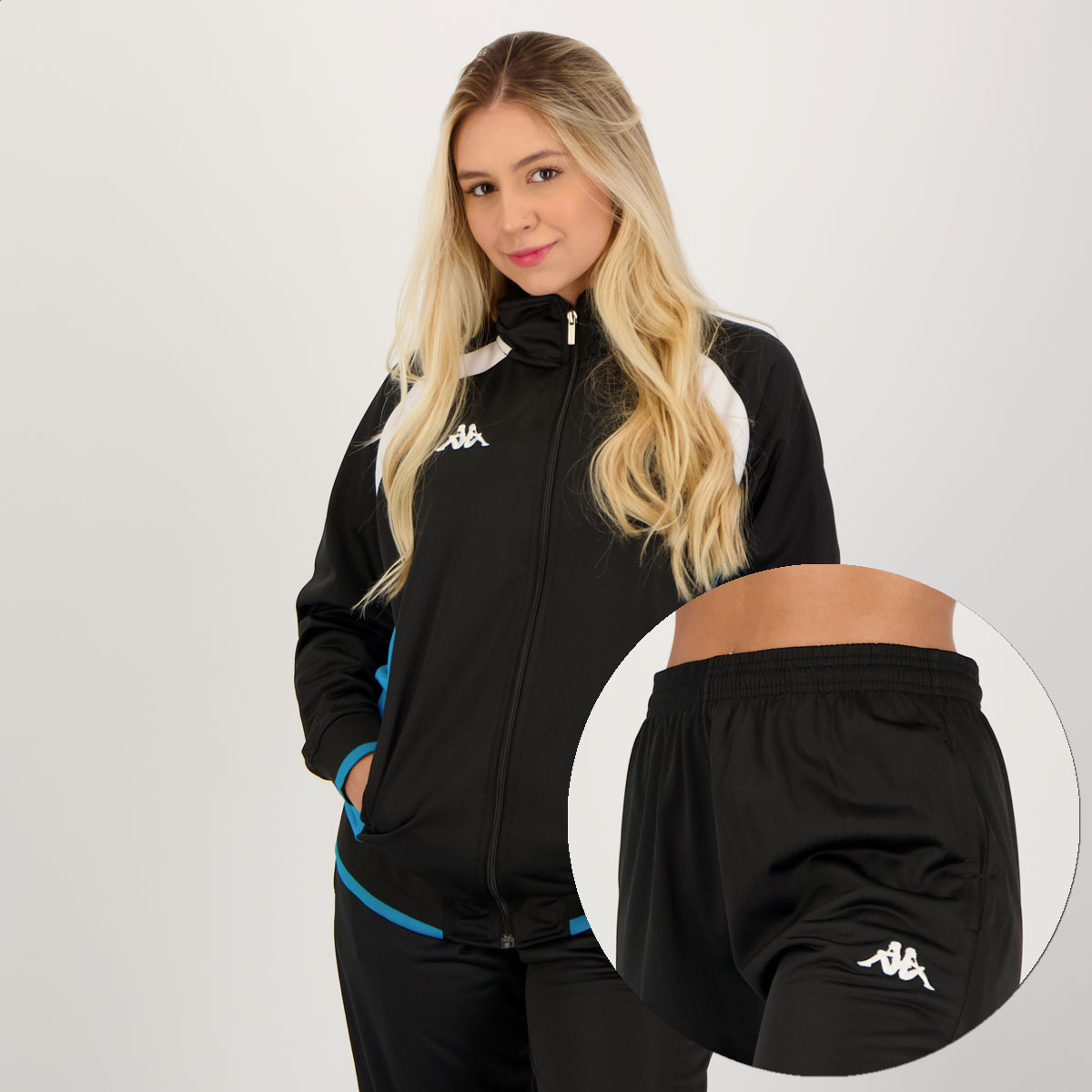 Agasalho Kappa Trilobal Kinsey Feminino Preto