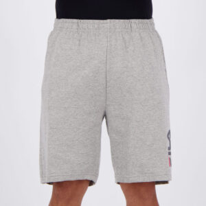 Bermuda Moletom Fila Practical Cinza Mescla