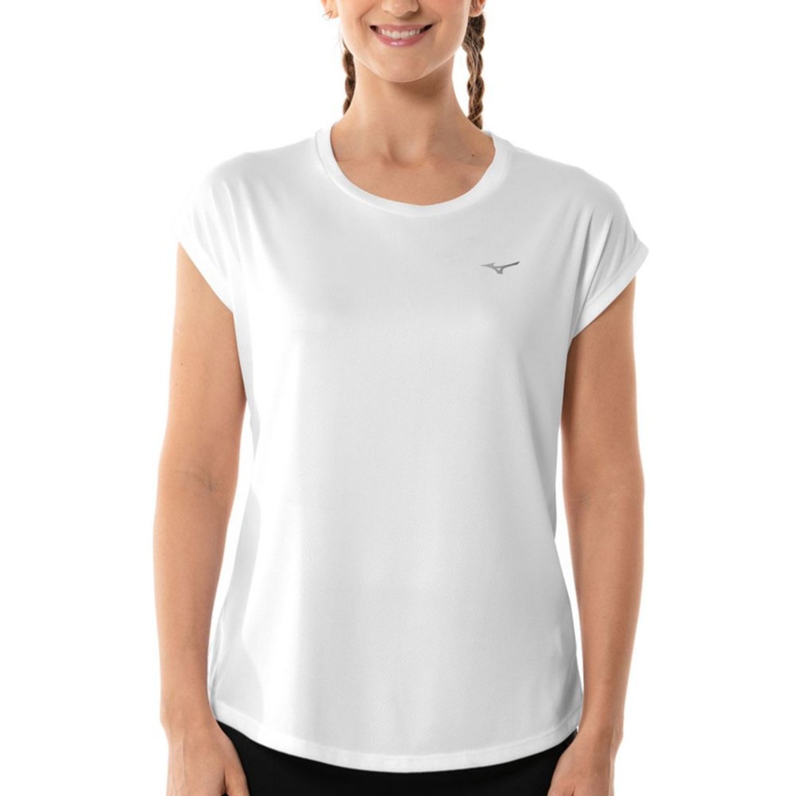 Camiseta de Treino Feminina Mizuno Sportwear Camiseta de Treino Feminina Mizuno Sportwear