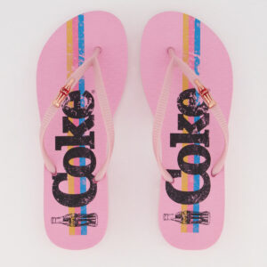 Chinelo Coca Cola Coke Bands Feminino Rosa