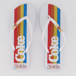 Chinelo Coca Cola Coke Sunshine Feminino Branco