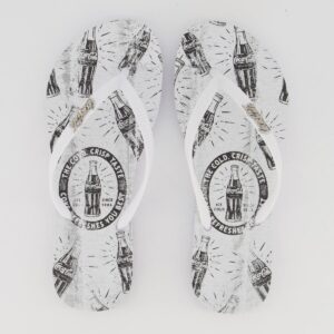 Chinelo Coca Cola Refresh Feminino Branco
