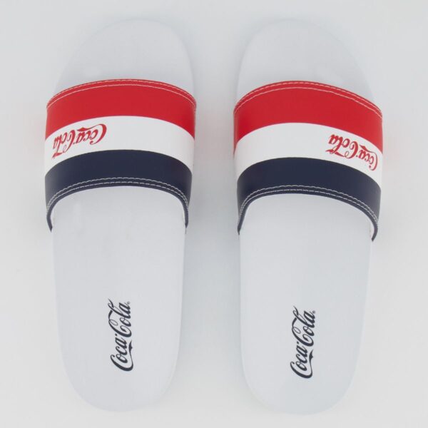 Chinelo Coca Cola Reto Bands Branco