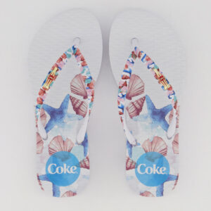 Chinelo Coca Cola Seabed Feminino Branco