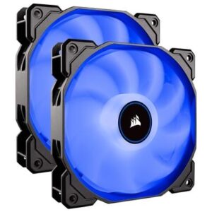 Cooler Fan Corsair AF140, 2 Unidades, 140mm, LED Azul, Preto - CO-9050090-WW