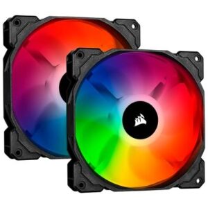 Cooler Fan Corsair iCUE SP140 RGB Pro, 2 Unidades, 140mm, Preto - CO-9050096-WW