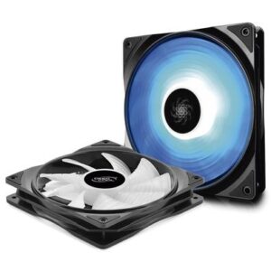 Cooler Fan Deepcool RF 140, 2 Unidades, 140mm, RGB, Preto - DP-FRGB-RF140-2C
