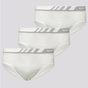 Kit de 3 Cuecas Slip Lupo Microfibra Branca