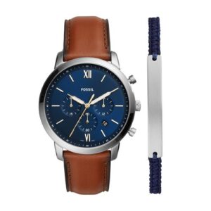 Kit Fossil Masculino Dress Prata - FS5708SET/0AN
