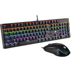 Kit Gamer HP GM200- Teclado Mecânico, RGB, ABNT2 + Mouse RGB - 7JH32AA#AC4