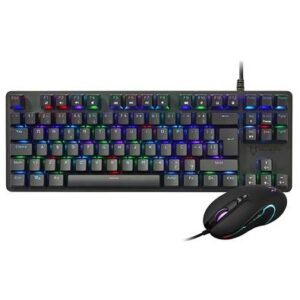 Kit Gamer Husky Gaming Snow - Teclado Mecânico RGB, Switch Outemu Red + Mouse, 7 Botões, 10.000 DPI - HGME001