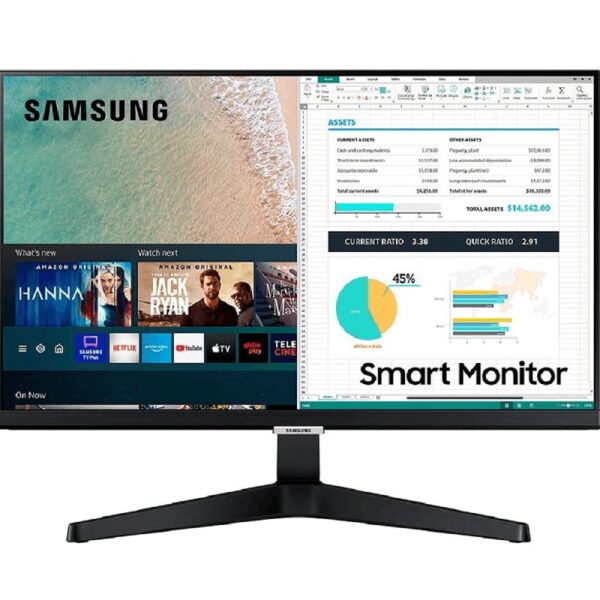 Smart Monitor Samsung 24" Fhd Série M5 Tizen, Hdmi, Hdr, Ls24am506nlmzd 60hz 14ms