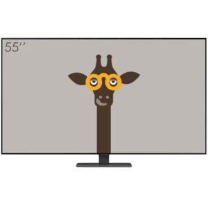 Smart Tv Samsung 55" Qled 4k Qn55q80aagxzd Modo Game Processador Ia Som Em Movimento Tela Sem Limites Visual Livre De Cabos Alexa Built In