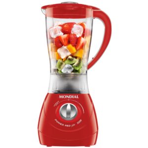 Liquidificador Mondial Power Red L77 Vermelho 500W com 2 Velocidades - 110V