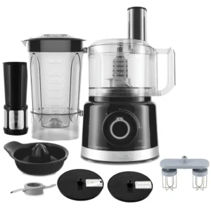 Multiprocessador de Alimentos Philco PMP1550P Pro Turbo com 2 Velocidades + Pulsar 900W - Preto - 220V