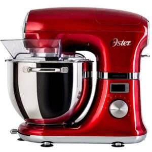 Batedeira Planetária Oster Digital Com Timer Obat911 1000w 110v Vermelha