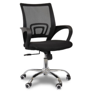 Cadeira de Escritório Comfy Still Preta Base Giratória e Sistema Relax