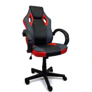Cadeira Gamer Comfy Xperience Tuning Vermelha, Base Giratória e Sistema Relax