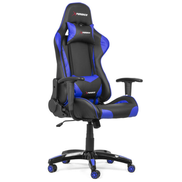 Cadeira Gamer Xperience PRO Azul, Base Giratória e Sistema de Inclinação Avançado