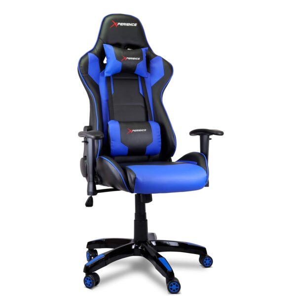 Cadeira Gamer Xperience Ultra Azul, Base Giratória, Braço Ajustável e Sistema de Inclinação Avançado