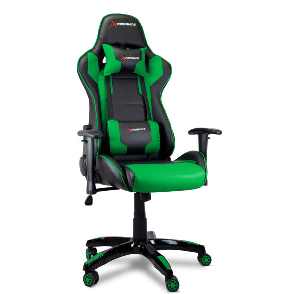 Cadeira Gamer Xperience Ultra Verde, Base Giratória, Braço Ajustável e Sistema de Inclinação Avançado