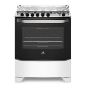 Fogão 6 Bocas Electrolux Branco Automático com Porta Full Glass e Vidro Interno Removível (76UB6) - Bivolt