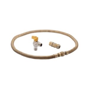 Kit Instalação Gás Encanado com Registro para Fogão/Cooktop/Forno 1,2m - Electrolux