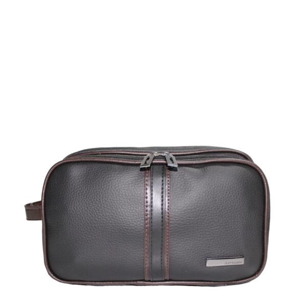 Necessaire De Viagem Com Potes Classic Line Stradda (PRETO, UN)