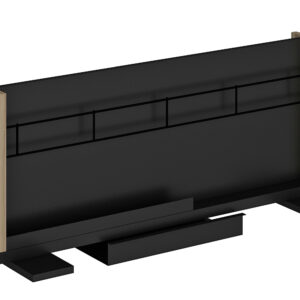 Painel de Junção para Bancada sem Tomadas Yaris 90 cm Preto