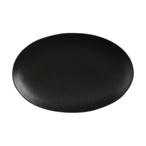 Prato Oval Caviar em Porcelana 25x16cm Maxwell & Williams Preto