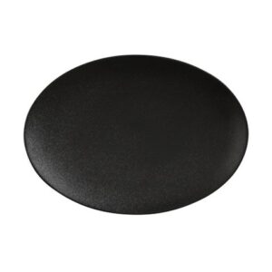 Prato Oval Caviar em Porcelana 30x22cm Maxwell & Williams Preto