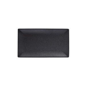 Prato Retangular Caviar em Porcelana 28x16,5cm Maxwell & Williams Preto