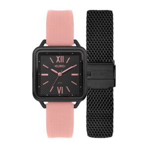 Relógio Euro Feminino Candy Colors Preto - EU2036YRD/T4P