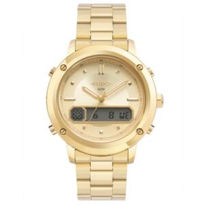 Relogio Euro Feminino Fashion Fit Sporty Dourado - EUBJ3890AAS/4D